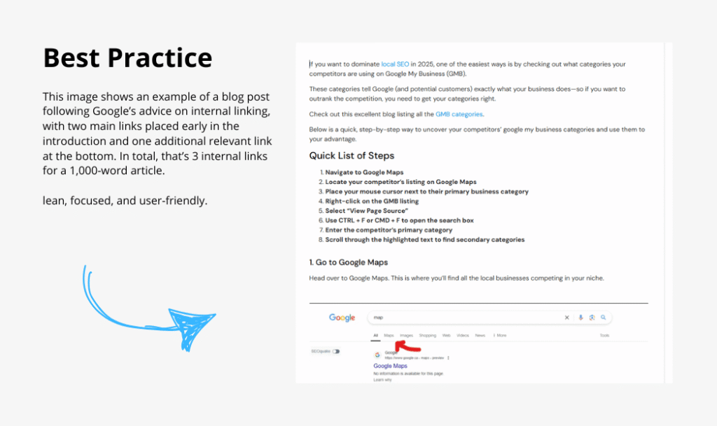 Example: 3 Internal Links in a 1,000-Word Article